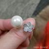 開口式花朵珍珠戒指
