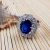 璀璨魅情尖晶藍寶戒指